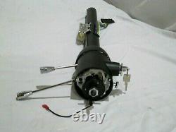 33 Tilt Steering Column Keyed Street/Hot Rod Black Floor Shift 3 Spoke Wheel