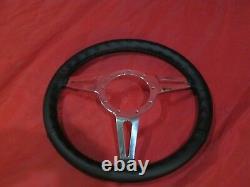 33 Tilt Steering Column Keyed Street/Hot Rod Black Floor Shift 3 Spoke Wheel