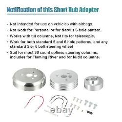 5 & 6 Hole Steering Wheel Short Hub Adapter for Tilt Columns for GM for Chevy