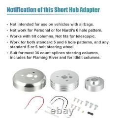 5 & 6 Hole Steering Wheel Short Hub Adapter for Tilt Columns for GM for Chevy