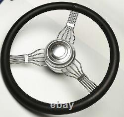 62-67 CHEVY 32 Tilt Steering Column Floor Shift NO KEY withBANJO Steering Wheel
