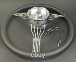 62-67 CHEVY 32 Tilt Steering Column Floor Shift NO KEY withBANJO Steering Wheel