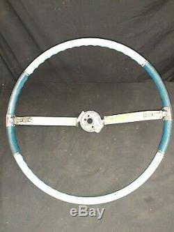 63 64 65 Cadillac Series 62 Fleetwood Tilt Column Steering Wheel Two Tone Blue