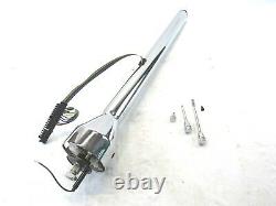 Chevy Universal 30 Straight Hot Rod Non-Tilt Chrome Steering Column BPS-1042