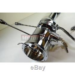 Chrome 30 Automatic Tilt Steering Column GM Chevy Column Shift with Ignition