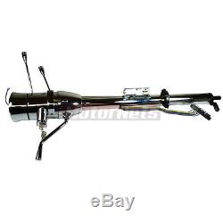 Chrome 30 Automatic Tilt Steering Column GM Chevy Column Shift with Ignition