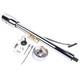 Chrome 32 Gm Tilt Manual Style Steering Floor Mounted Column Withadapter & Key