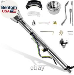 Chrome 33 Inch Tilt Steering Column Shift for 1946-1975 Truck Cars, GM Style Nat