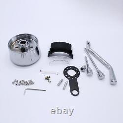 JMS-MOTORS 28" Stainless Steel Tilt Manual Universal Steering Column – No Key