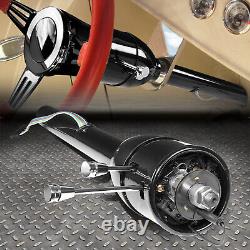 For 55-59 Chevy Gm Hot Rod 28 Tilt Manual Mt Steering Column Floor Shift Black