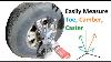 How To Measure Caster Camber And Kingpin Inclination With Diy Turn Tables Wheel Clamps Gauges