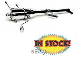 Ididit 61-62 Impala Chrome Tilt Steering Column with Shift Lever 1140620020