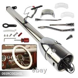 LR GM 30'' Tilt AT Automatic Style Steering Column Universal for GM Cars Silver