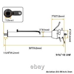 LR GM 30'' Tilt AT Automatic Style Steering Column Universal for GM Cars Silver