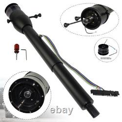 LR GM 30'' Tilt MT Manual Collapsible Steering Column Universal with9 Hole Adapter