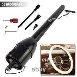 LR GM Black 30'' Tilt MT Manual Style Steering Column Universal for GM Car 69-94