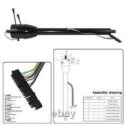 LR GM Black 30'' Tilt MT Manual Style Steering Column Universal for GM Car 69-94