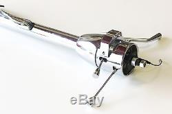 Steering Column 28 Inch Chrome Tilt Auto Collapsible 3-4 Speed With Eng Report