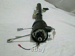 Street Rod Keyed Tilt Steering Column 31 Chevy GM Black Painted Floor Shift