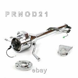 Tilt Column Chrome column Shift O/D FLR MNT 3.5 Drop Steering Hot Rod V8 LS