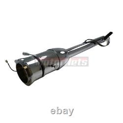 Universal 28 Chrome Tilt Steering Column Chevy GM Pontiac Floor Shift No-Key