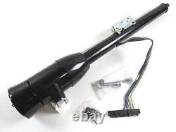 Universal 28'' Manual Tilt Steering Column With Key + Wheel Adapter Black S81033BK