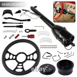 Universal 28'' Tilt AT Automatic Steering Column GM + 14'' 9 Bolt Steering Wheel