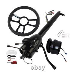 Universal 28'' Tilt AT Automatic Steering Column GM+9 Bolt Steering Wheel BK