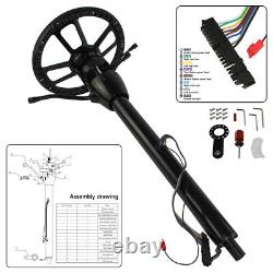 Universal 28'' Tilt AT Automatic Steering Column GM+9 Bolt Steering Wheel BK