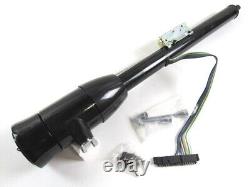 Universal 30'' Manual Tilt Steering Column With Key + Wheel Adapter Black S81034BK