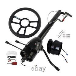 Universal 30'' Tilt AT Automatic Steering Column GM+9 Bolt Steering Wheel BK