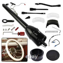 Universal 30'' Tilt AT Automatic Steering Column GM with 9-Hole Bolt Adapter Black