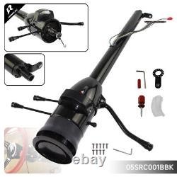 Universal 32'' Tilt AT Automatic Steering Column GM with 9-Hole Bolt Adapter Black