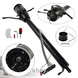 Universal 32'' Tilt AT Automatic Steering Column GM with 9-Hole Bolt Adapter Black
