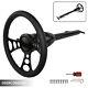 Universal Gm 28'' Tilt Mt Manual Steering Column Gm With9 Bolt Steering Wheel Bk