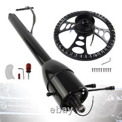 Universal GM 28'' Tilt MT Manual Steering Column GM with9 Bolt Steering Wheel BK