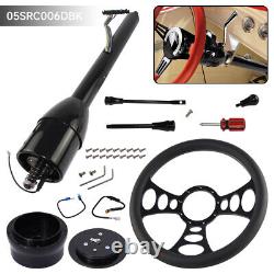 Universal GM 28'' Tilt MT Manual Steering Column GM with9 Bolt Steering Wheel BK