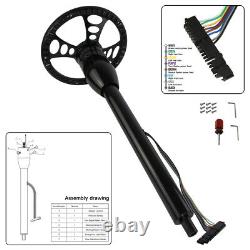 Universal GM 28'' Tilt MT Manual Steering Column GM with9 Bolt Steering Wheel BK