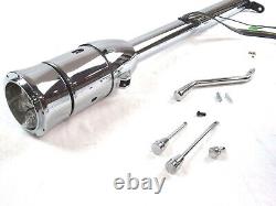 Universal GM 30'' Tilt Automatic Steering Column With Wheel Adapter Chrome S81003C