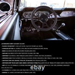 Universal GM 30'' Tilt MT Manual Steering Column with9 Bolt Steering Wheel Black
