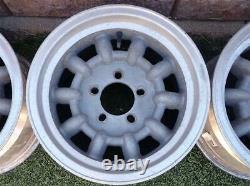 Western Minilite Wheels 14x7 Aluminum Rims GM Ford Mopar 5 on 4.5 4.75 Set of 4